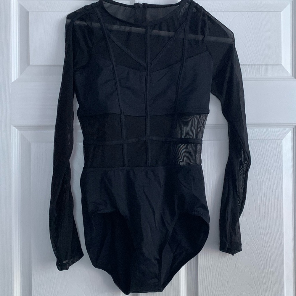 Black bodysuit/leotard.